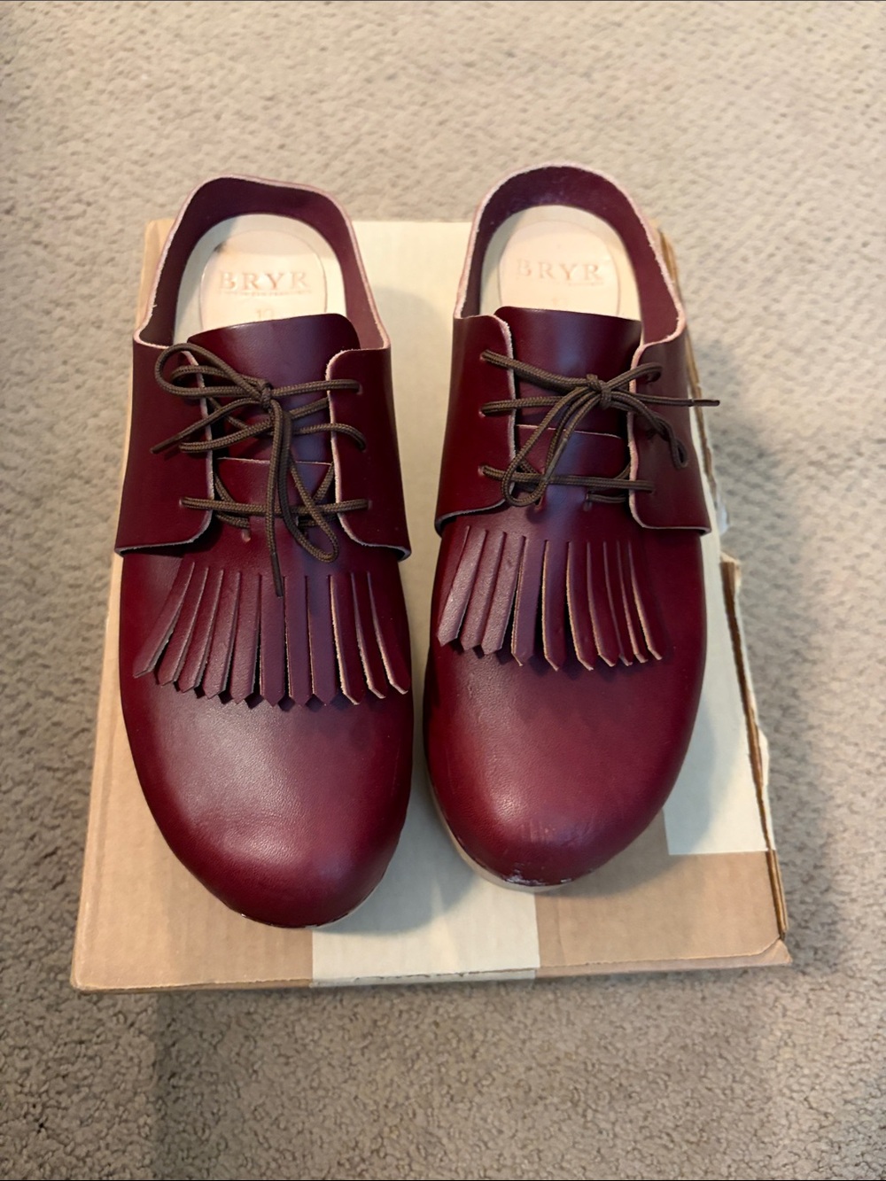 Bryr Zoe Platform clog with kilt size 10/40